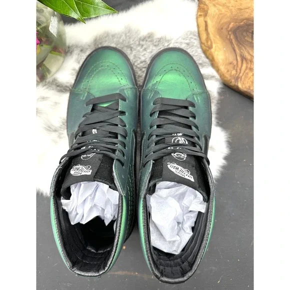 Vans X Harry Potter Morsmordre Green Sk8-Hi Platform High Mens 8/Womens 9.5 - Picture 10 of 16